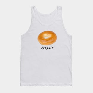 Despair Bagel Funny Meme Shirt / Ironic Shirt / Weirdcore Clothing / Shirt Joke Gift Tank Top